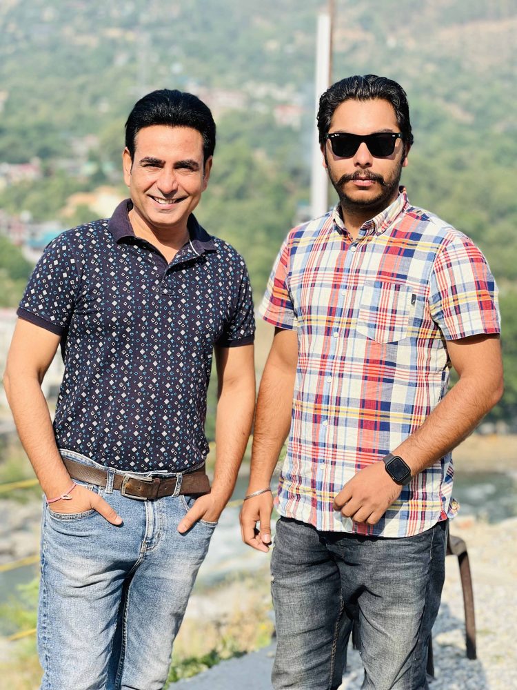 Navjeet Mangat with Singer Parminder Paras