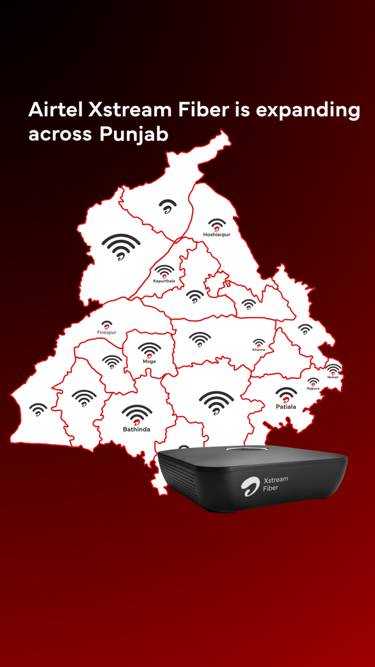 "Airtel Boosts Connectivity: New Wi-Fi Service Reaches 1.1 Million Punjab Households"