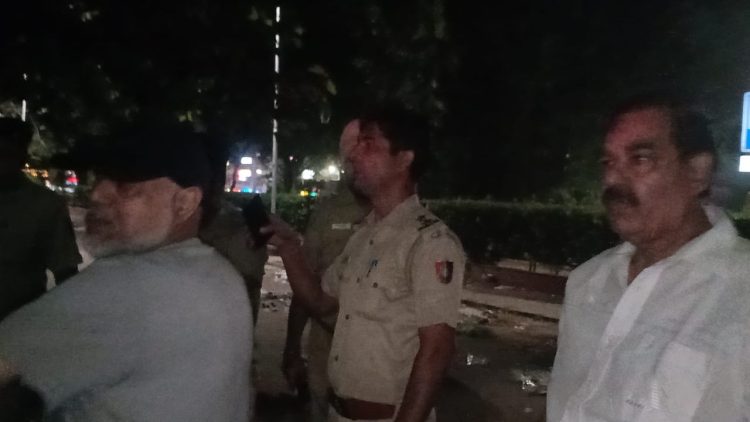 "Sector 46 Dussehra Ground: Miscreants attack effigies with fireworks"