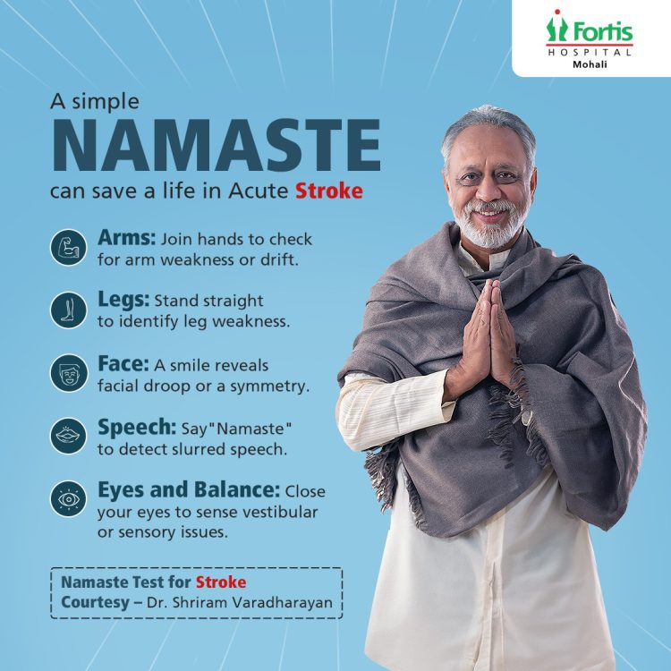 “A Life-Saving Namaste: Fortis Mohali’s Innovative Stroke Detection Method”