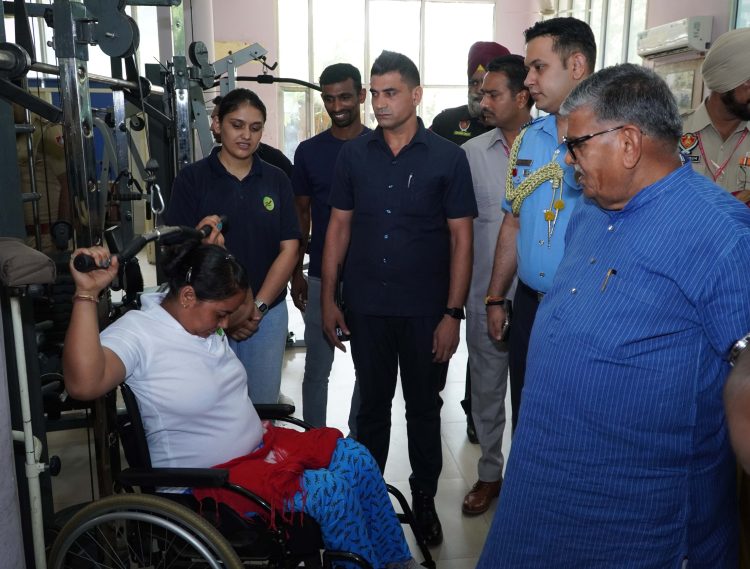 Governor Lauds Courage of Patients at Chandigarh Spinal Rehabilitation Centre
