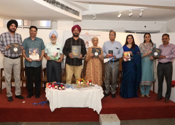 "Dr. SS Bhatti Unveils Five New Literary Works at Punjab Kala Bhawan"
