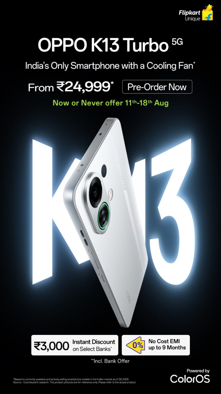 Stay Cool, Game Hard – OPPO Introduces K13 Turbo Series with Built-In Cooling Technology