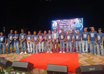 A grand evening of songs was organized on the 96th birth anniversary of the evergreen singer Kishore Kumar