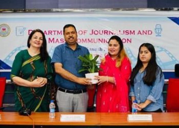 "Lecture at GGDSD College Highlights Media Shifts under PM Usha Initiative"
