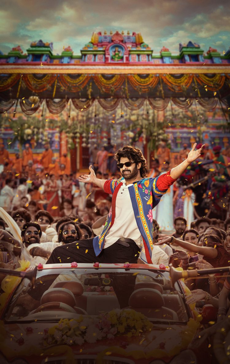 Prabhas’ Birthday Treat: The RajaSaab Team Drops a Vibrant New Poster