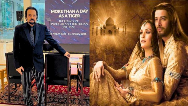 Writer-director Akbar Khan in Malaysia. (Right) Poster of ‘Taj Mahal An Eternal Love Story’.