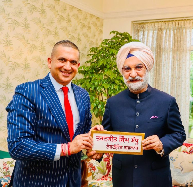 Harpreet Sandhu Calls on Delhi LG, Showcases Chandigarh Through Special Book