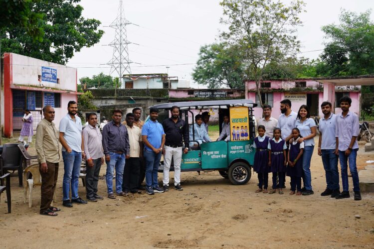 Trident Group Introduces Free E-Rickshaw Service for Budhni Students