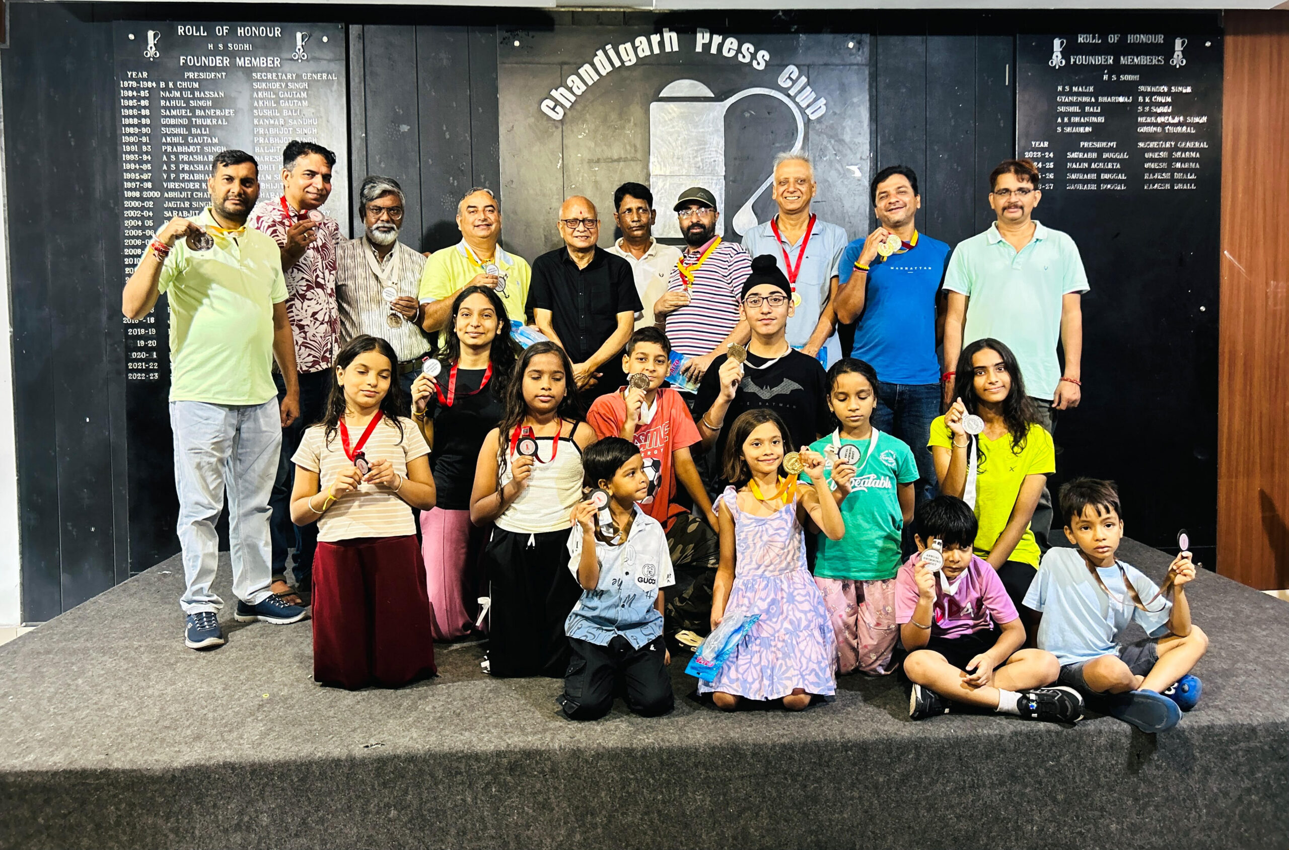 Aman and Sameer Win Gold at Chandigarh Press Club Annual Meet